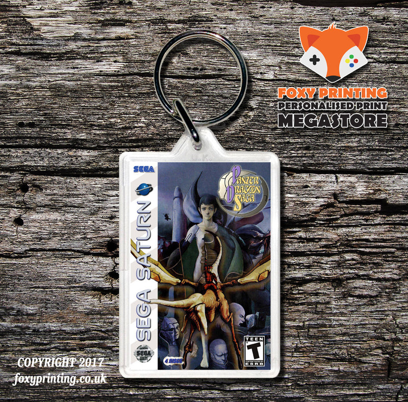 Sega Saturn Panzer Dragoon Saga 2 Game Inspired Retro Gaming Keyring