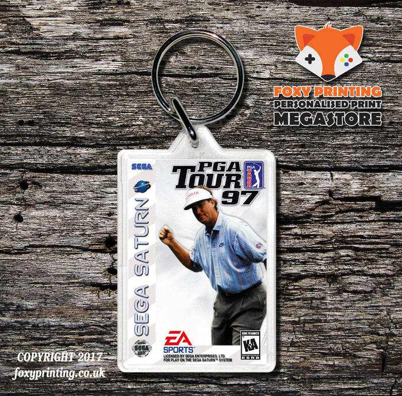 Sega Saturn Pga Tour 97 Game Inspired Retro Gaming Keyring