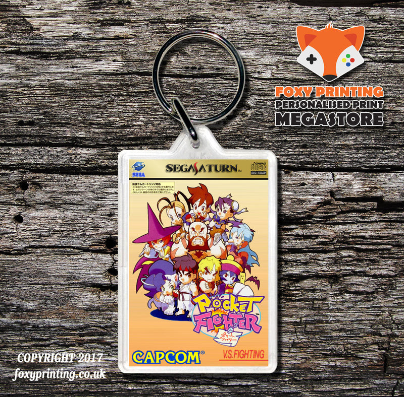 Sega Saturn Pocket Fighter None Game Inspired Retro Gaming Keyring