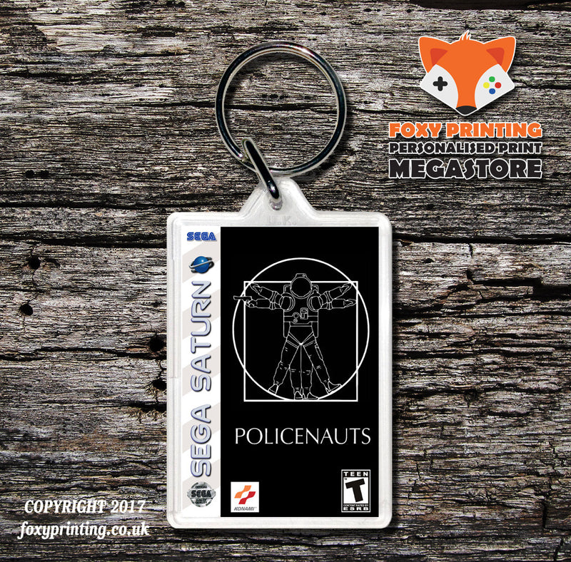 Sega Saturn Policenauts JP Game Inspired Retro Gaming Keyring