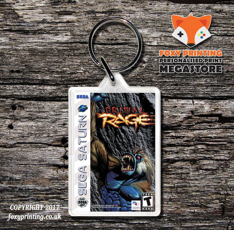 Sega Saturn Primal Rage Game Inspired Retro Gaming Keyring