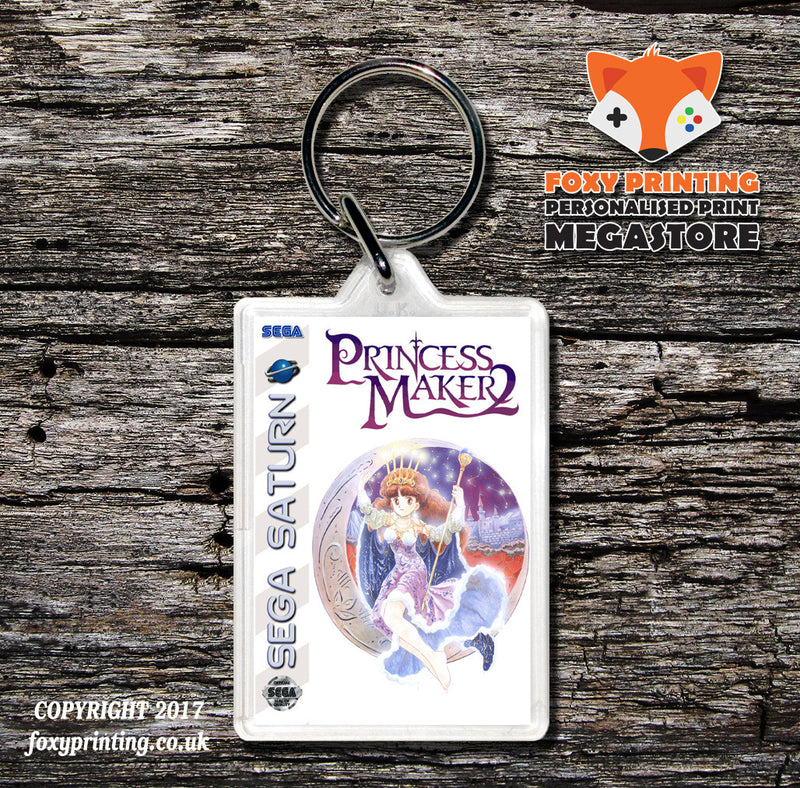 Sega Saturn Princess Maker 2 JP Game Inspired Retro Gaming Keyring