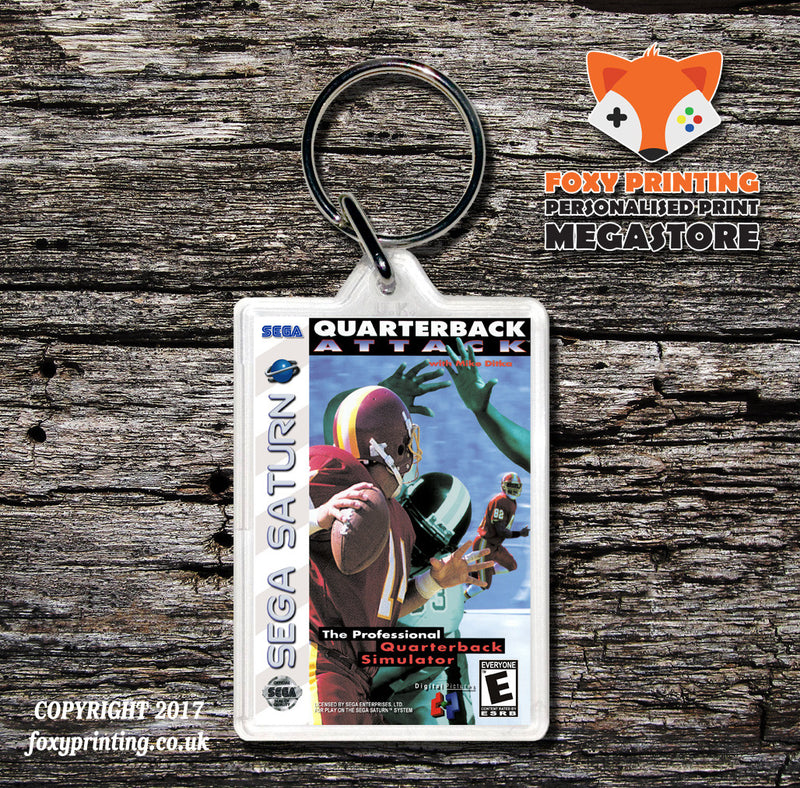Sega Saturn Quarterback Attack Game Inspired Retro Gaming Keyring