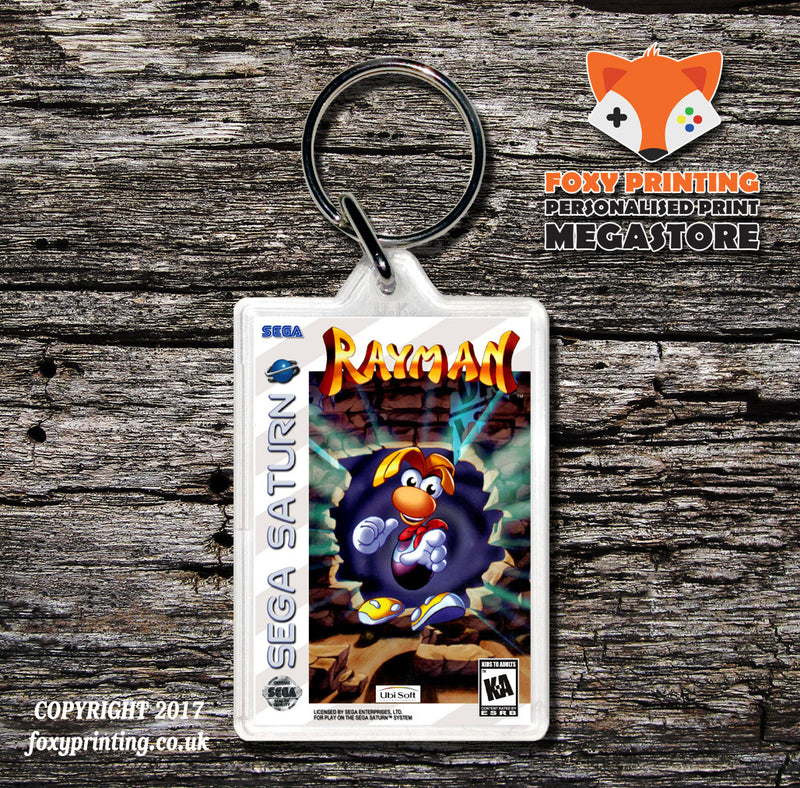 Sega Saturn Rayman 2 Game Inspired Retro Gaming Keyring