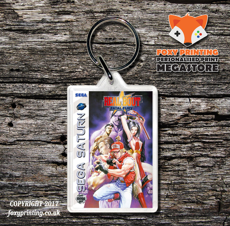 Sega Saturn Real Bout Garoudensetsu JP Game Inspired Retro Gaming Keyring