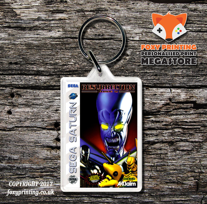 Sega Saturn Resurrection Rise 2 Game Inspired Retro Gaming Keyring
