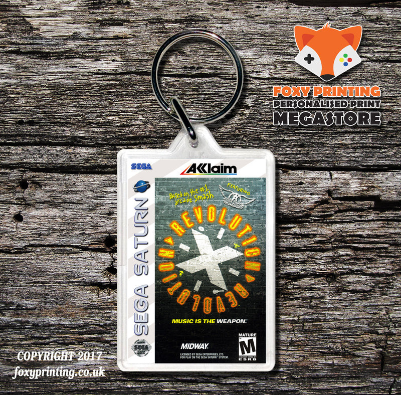 Sega Saturn Revolution X Game Inspired Retro Gaming Keyring