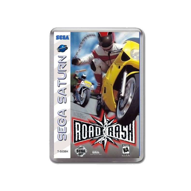 Sega Saturn Road Rash Game Inspired Retro Gaming Magnet