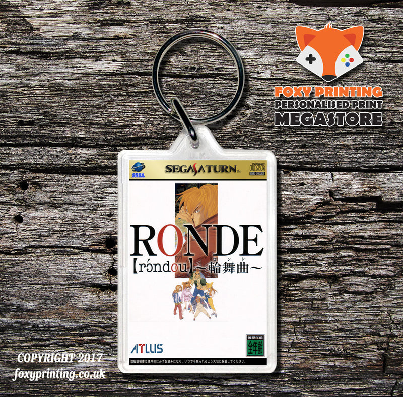Sega Saturn Ronde 2 JP Game Inspired Retro Gaming Keyring