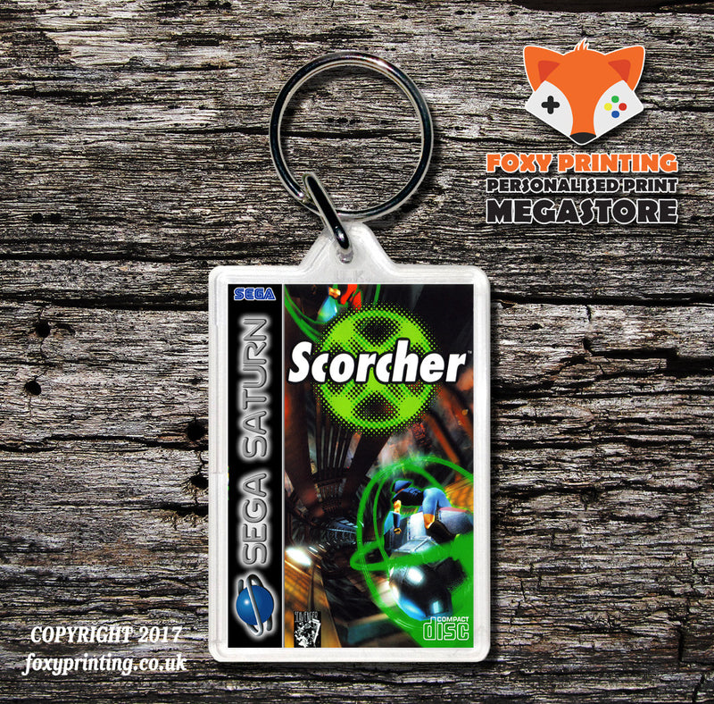 Sega Saturn Scorcher Eu Game Inspired Retro Gaming Keyring