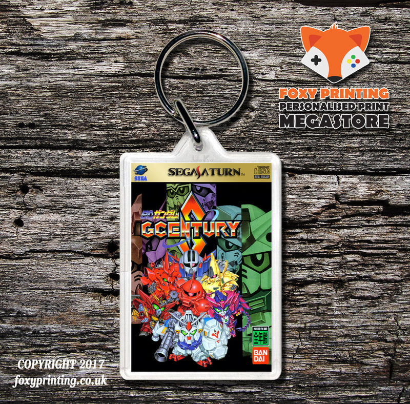 Sega Saturn Sd Gundamg Centurys 2 JP Game Inspired Retro Gaming Keyring