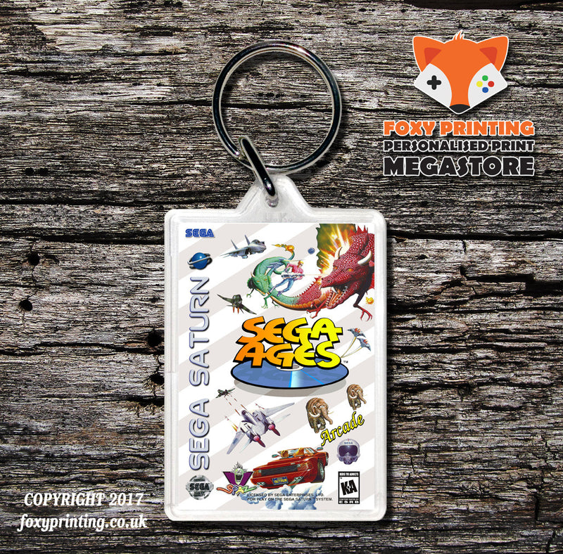 Sega Saturn Sega Ages Game Inspired Retro Gaming Keyring