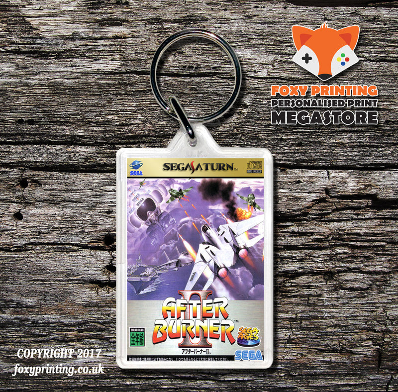 Sega Saturn Sega Ages Afterburner Ii JP Game Inspired Retro Gaming Keyring
