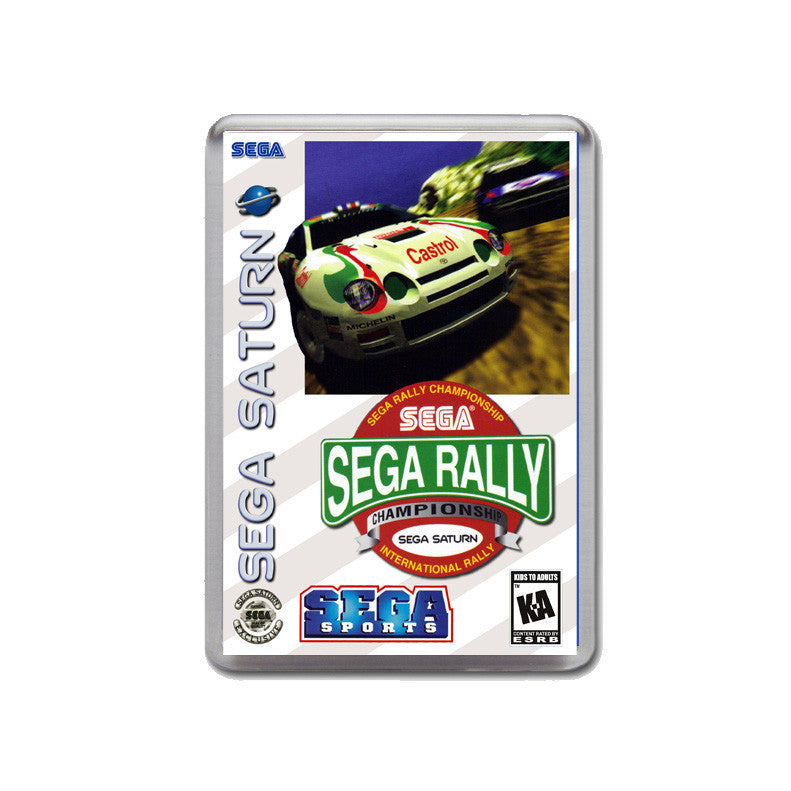 Sega Saturn Sega Rally Championship Game Inspired Retro Gaming Magnet