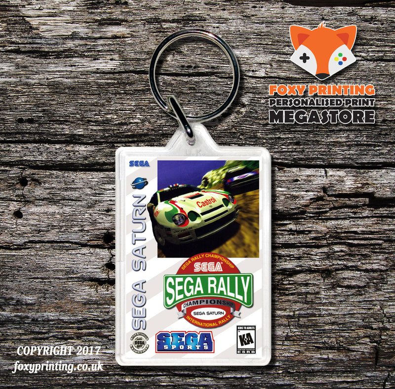 Sega Saturn Sega Rally Championship Game Inspired Retro Gaming Keyring