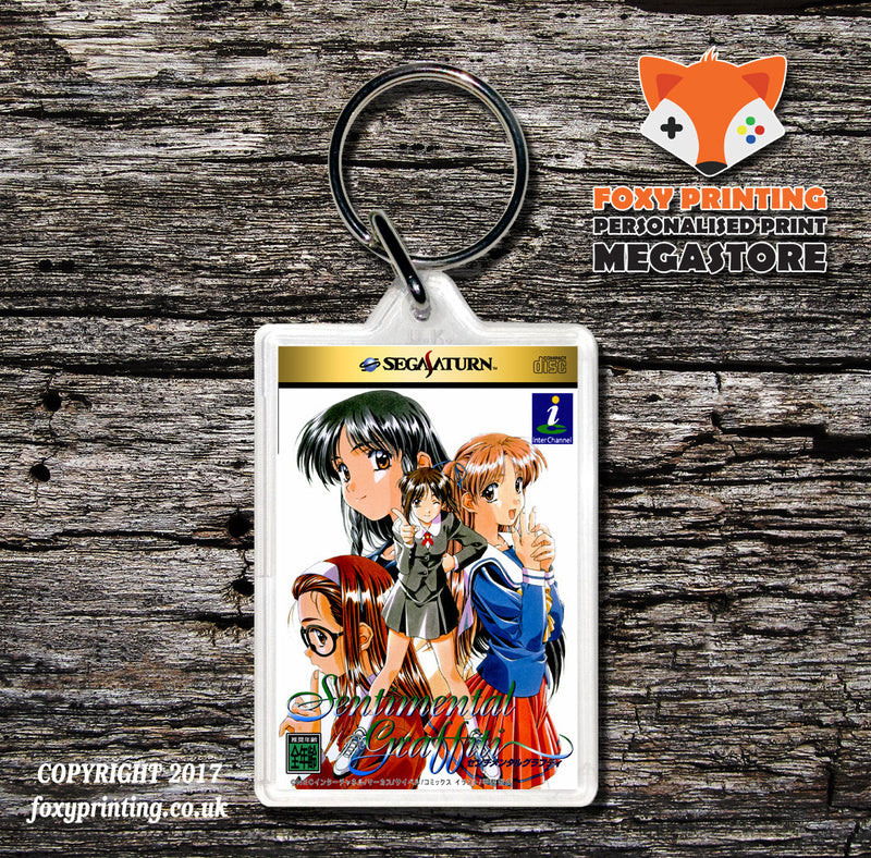 Sega Saturn Sentimental Graffiti JP 4 Game Inspired Retro Gaming Keyring