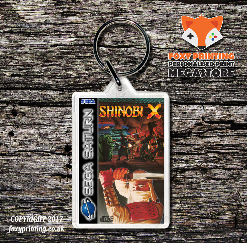 Sega Saturn Shinobi X 2 Game Inspired Retro Gaming Keyring