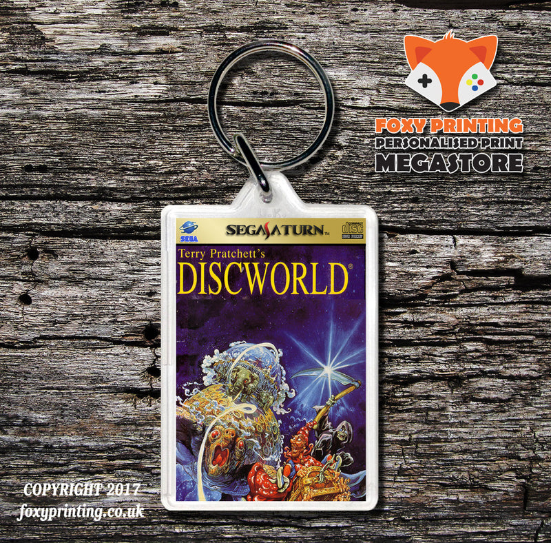 Sega Saturn Terry Pratchetts Discworld Eu Game Inspired Retro Gaming Keyring