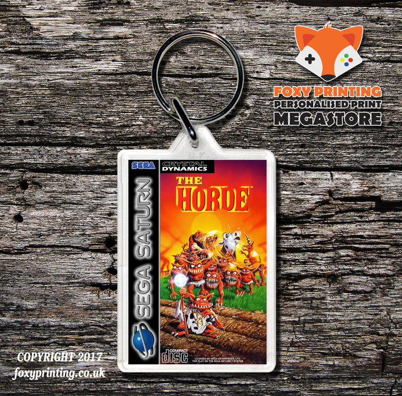 Sega Saturn The Horde Game Inspired Retro Gaming Keyring