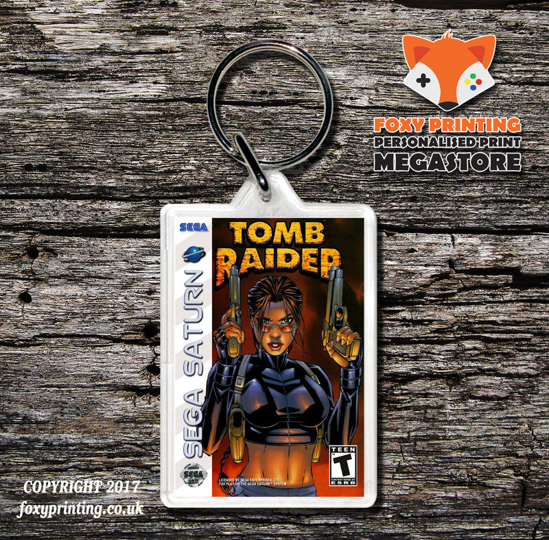 Sega Saturn Tomb Raider 3 Game Inspired Retro Gaming Keyring