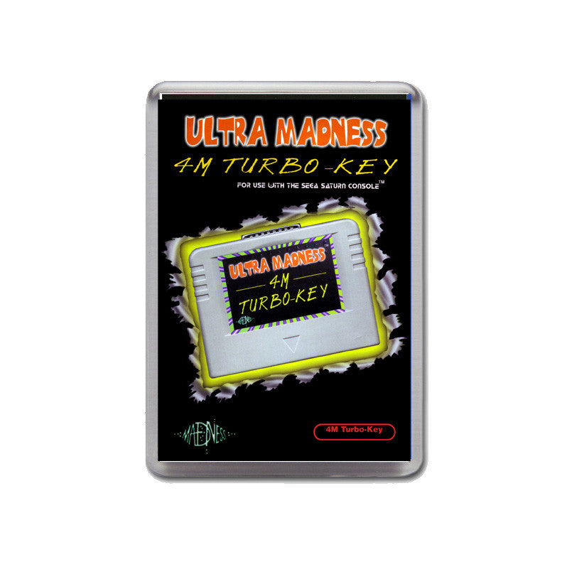 Sega Saturn Ultra Madness 4 M Turbokey Game Inspired Retro Gaming Magnet
