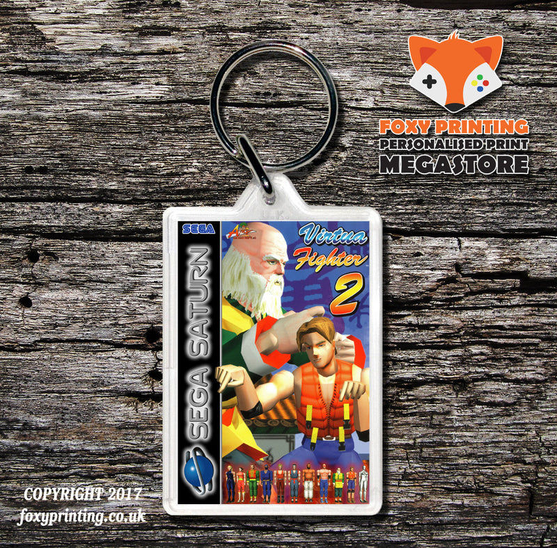 Sega Saturn Virtuafighter 2 Eu Game Inspired Retro Gaming Keyring