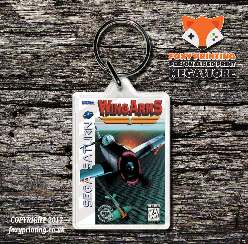 Sega Saturn Wild Arms Game Inspired Retro Gaming Keyring