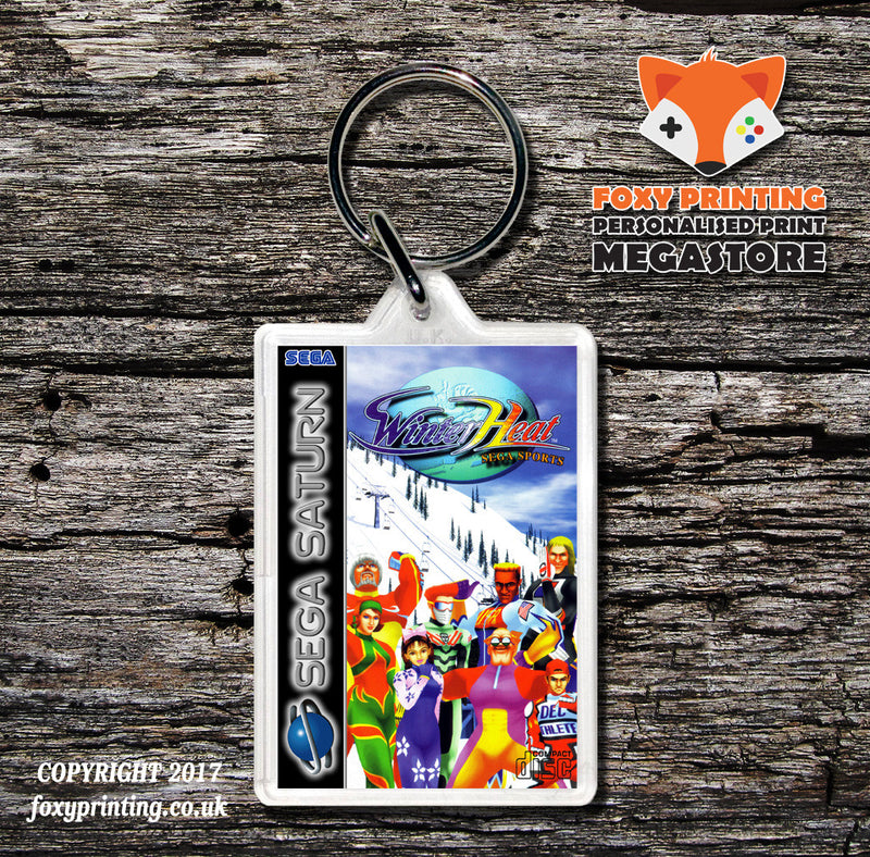 Sega Saturn Winter Heat Eu Game Inspired Retro Gaming Keyring