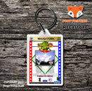Sega Saturn World Series Baseball 2 JP Game Inspired Retro Gaming Keyring