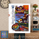 Sega Saturn 3 Game Bundle Game Inspired Retro Poster
