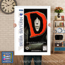 Sega Saturn D Game Inspired Retro Poster