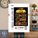 Sega Saturn Arcade Hits Game Inspired Retro Poster