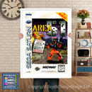 Sega Saturn Area 51 Game Inspired Retro Poster