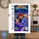 Sega Saturn Astal Game Inspired Retro Poster