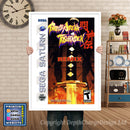 Sega Saturn Battle Arena Toshinden Game Inspired Retro Poster