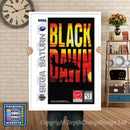 Sega Saturn Black Dawn Game Inspired Retro Poster