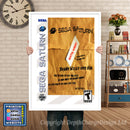 Sega Saturn Boot Leg Sampler Game Inspired Retro Poster