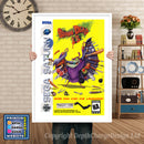 Sega Saturn Brain Dead 13 Game Inspired Retro Poster