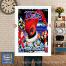 Sega Saturn Chistmas Nights Game Inspired Retro Poster