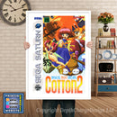 Sega Saturn Cotton2 Jp Game Inspired Retro Poster