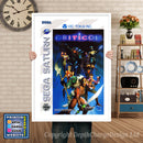 Sega Saturn Criticom Game Inspired Retro Poster