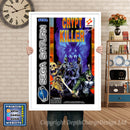 Sega Saturn Crypt Killer Eu Game Inspired Retro Poster
