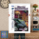 Sega Saturn Cyber Speedway Game Inspired Retro Poster