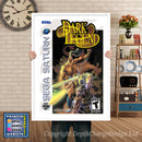 Sega Saturn Dark Legend Game Inspired Retro Poster