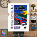Sega Saturn Daytona Usa 2 Game Inspired Retro Poster