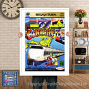 Sega Saturn Dxnippontokkyuuryokou Jp Game Inspired Retro Poster