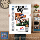 Sega Saturn Fifa 96 Game Inspired Retro Poster