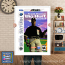 Sega Saturn Frank Thoma Sbig Hurt Baseball Game Inspired Retro Poster