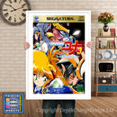 Sega Saturn Galaxy Frauleinyuna 3 Lightning Angel 2 Jp Game Inspired Retro Poster