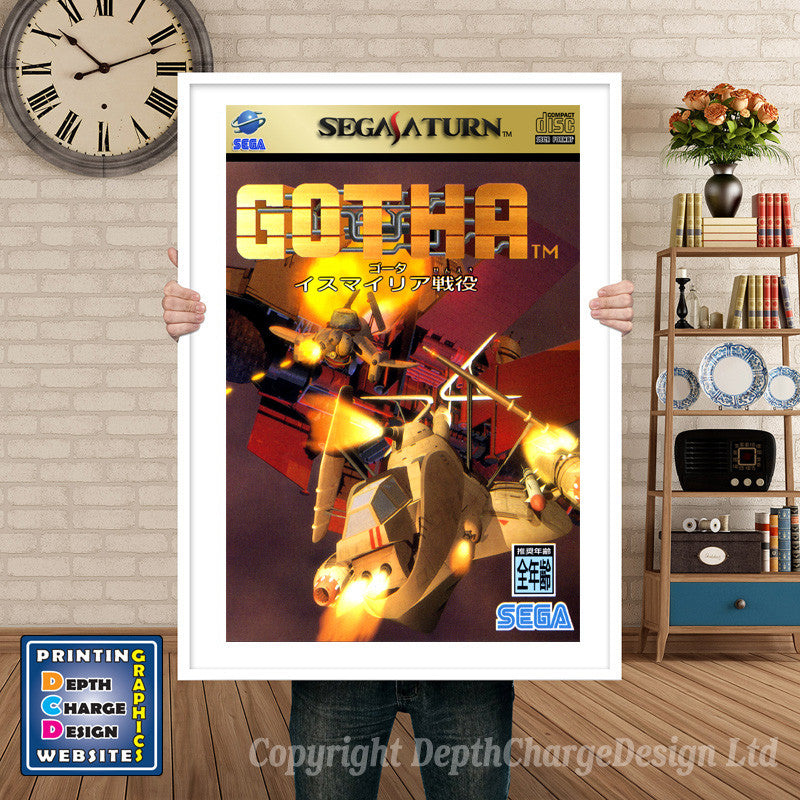 Sega Saturn Gothaismailiaseneki 2 Jp Game Inspired Retro Poster